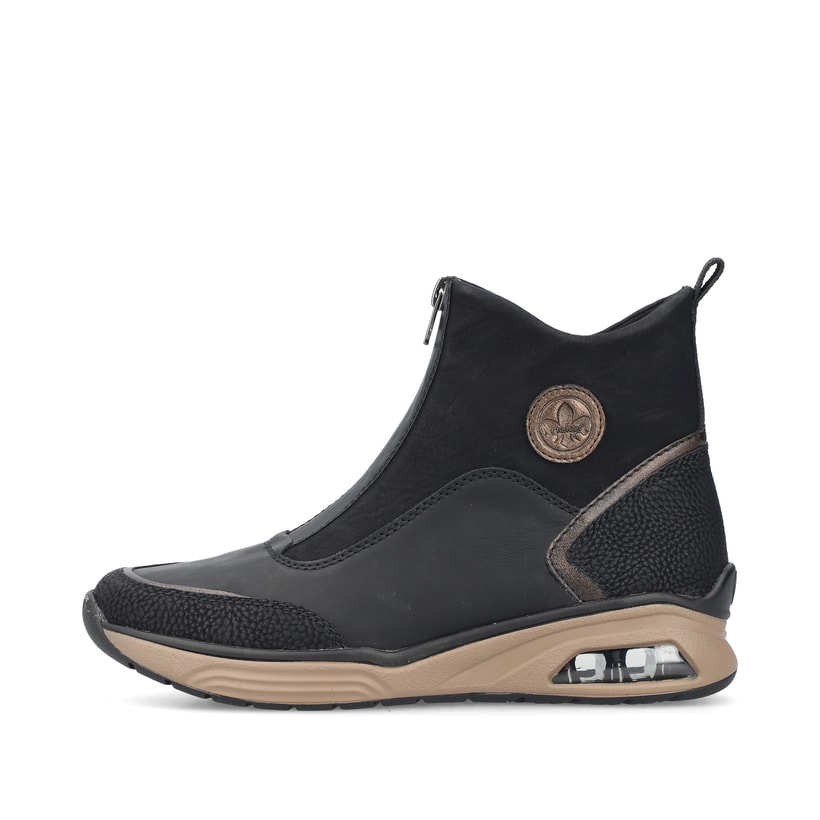 Rieker Artikelnummer M5656-00 Rieker Damen Stiefeletten stahlschwarz