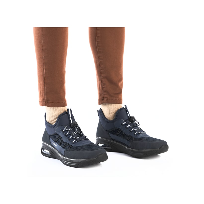 Rieker Artikelnummer M5658-14 Rieker Damen Slipper Californiablau