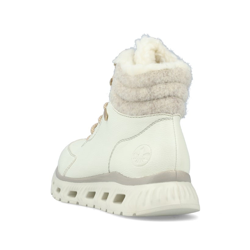 Rieker Artikelnummer M6010-80 Rieker Damen Schnürstiefel Schwanenweiß