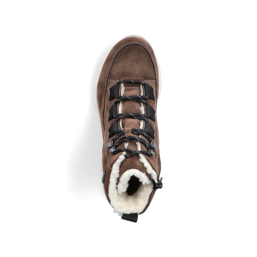 Rieker Artikelnummer M6012-25 Rieker Damen Schnürstiefel Nelkenbraun