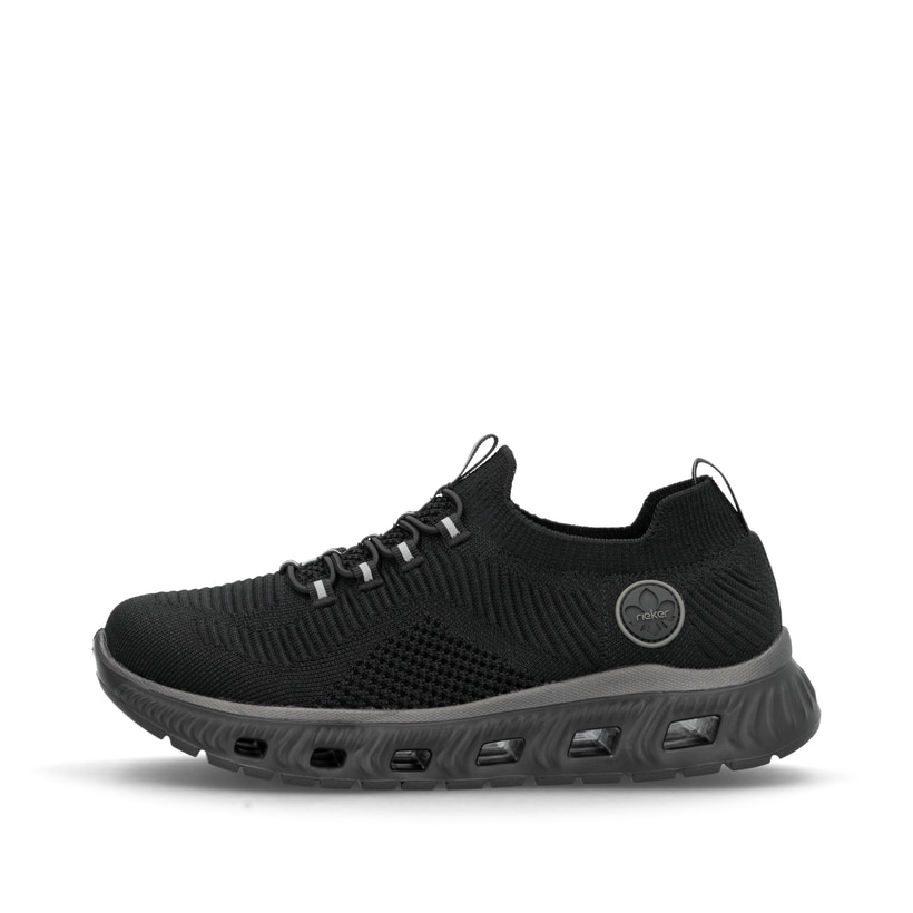 Rieker Artikelnummer M6074-00 Rieker Damen Slipper graphitschwarz