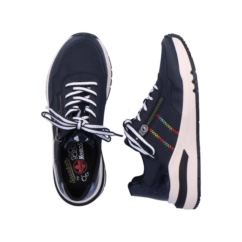 Rieker Artikelnummer M6601-14 Rieker Damen Sneaker Low Marineblau