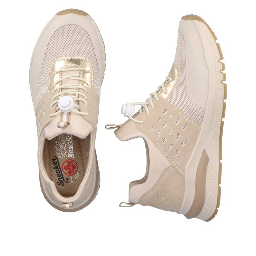 Rieker Artikelnummer M6651-60 Rieker Damen Slipper Cremebeige