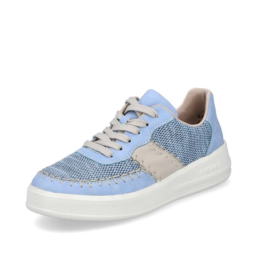 Rieker Artikelnummer M8414-10 Rieker Damen Sneaker Low Hellblau