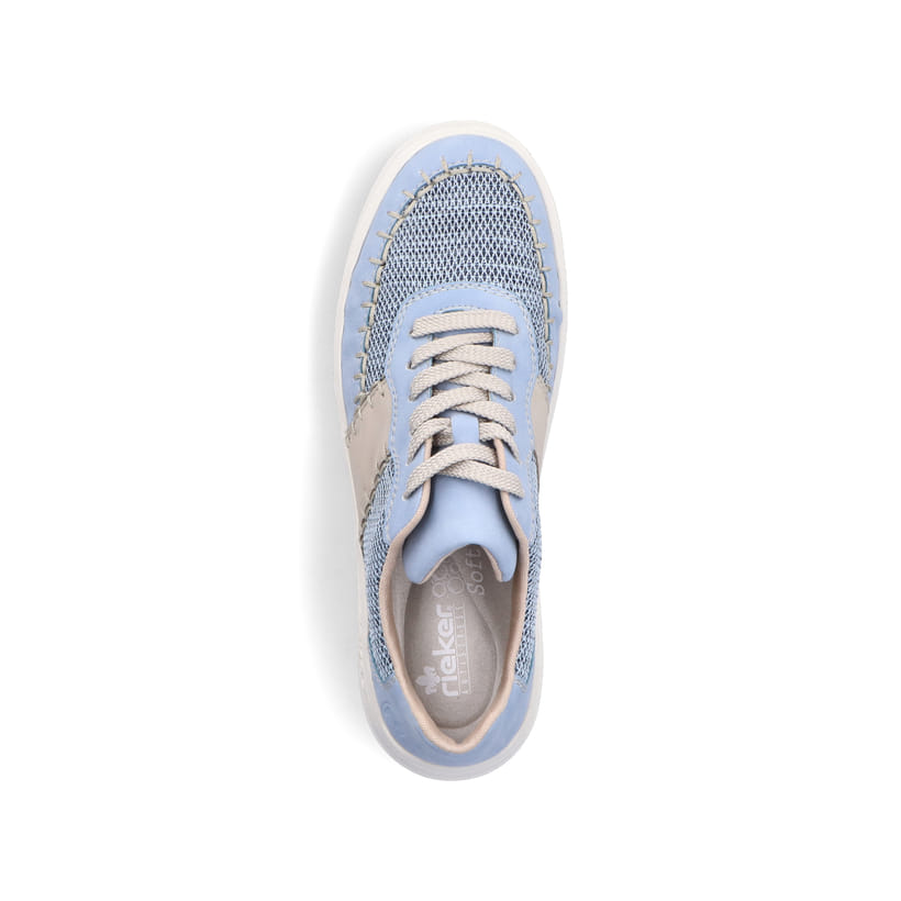 Rieker Artikelnummer M8414-10 Rieker Damen Sneaker Low Hellblau
