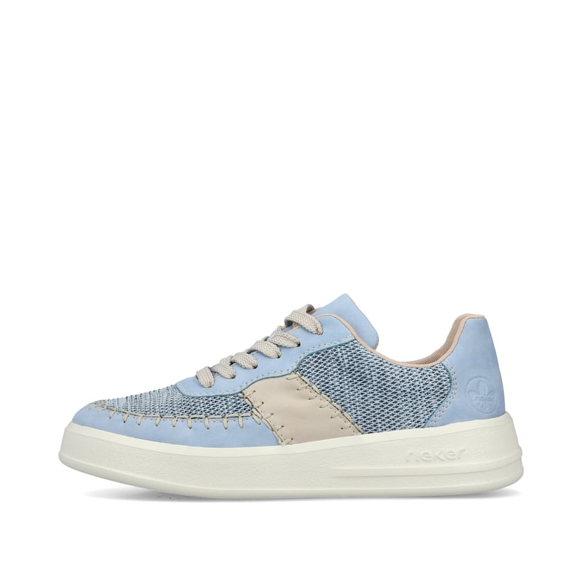 Rieker Artikelnummer M8414-10 Rieker Damen Sneaker Low hellblau
