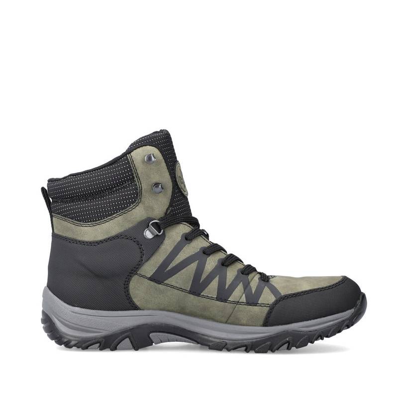 Rieker Artikelnummer M9632-54 Rieker Damen Schnürstiefel Khakigrün