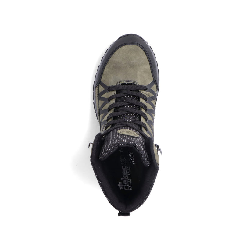 Rieker Artikelnummer M9632-54 Rieker Damen Schnürstiefel Khakigrün
