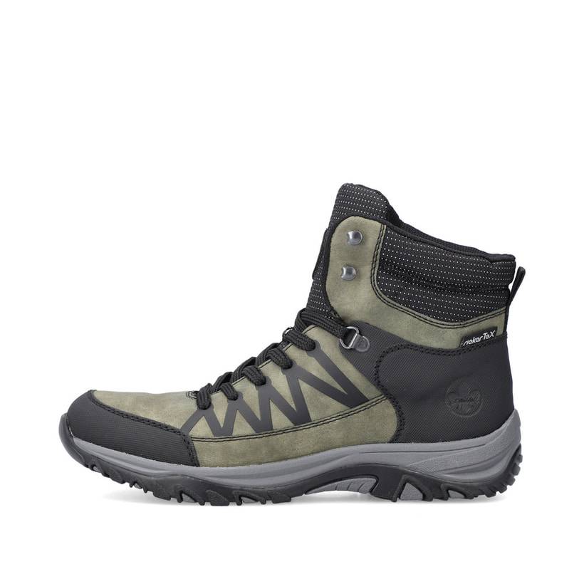 Rieker Artikelnummer M9632-54 Rieker Damen Schnürstiefel Khakigrün