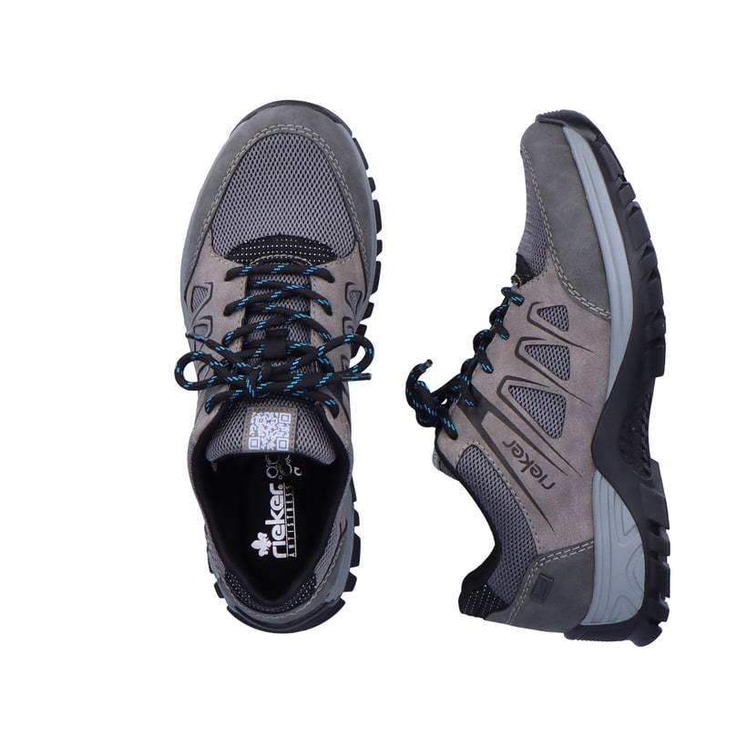 Rieker Artikelnummer M9801-45 Rieker Damen Schnürschuhe Stahlgrau