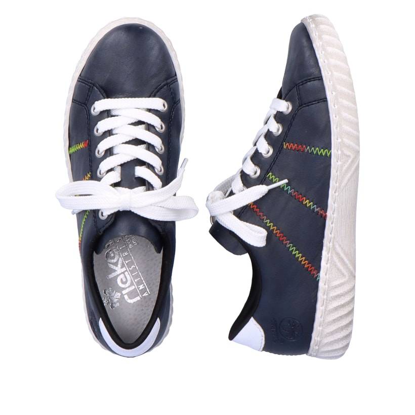 Rieker Artikelnummer N0910-14 Rieker Damen Schnürschuhe Marineblau