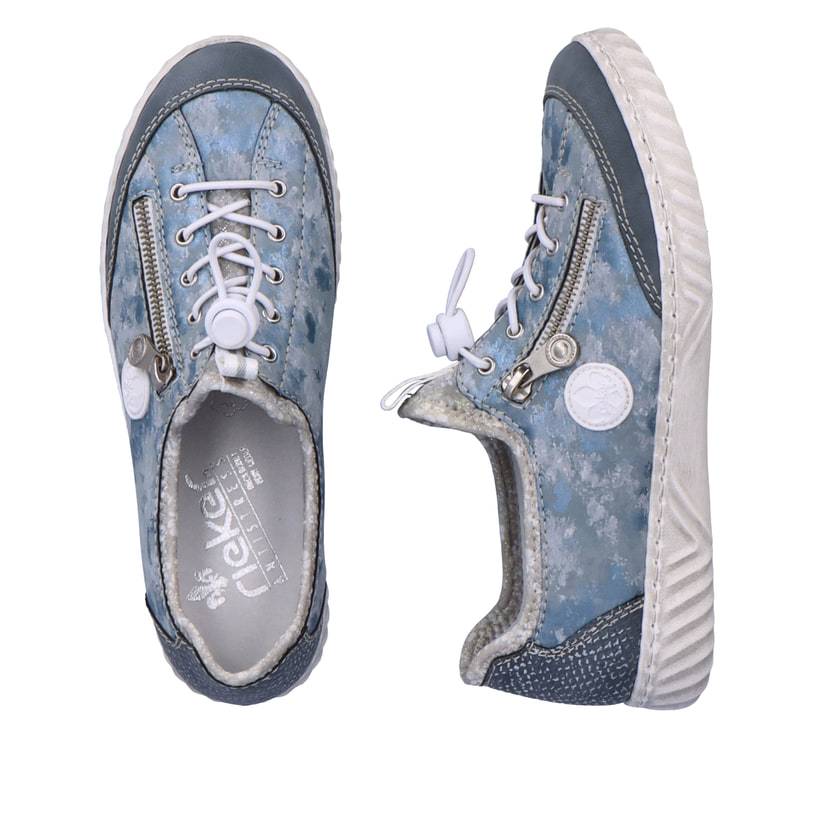 Rieker Artikelnummer N0963-12 Rieker Damen Slipper Himmelblau