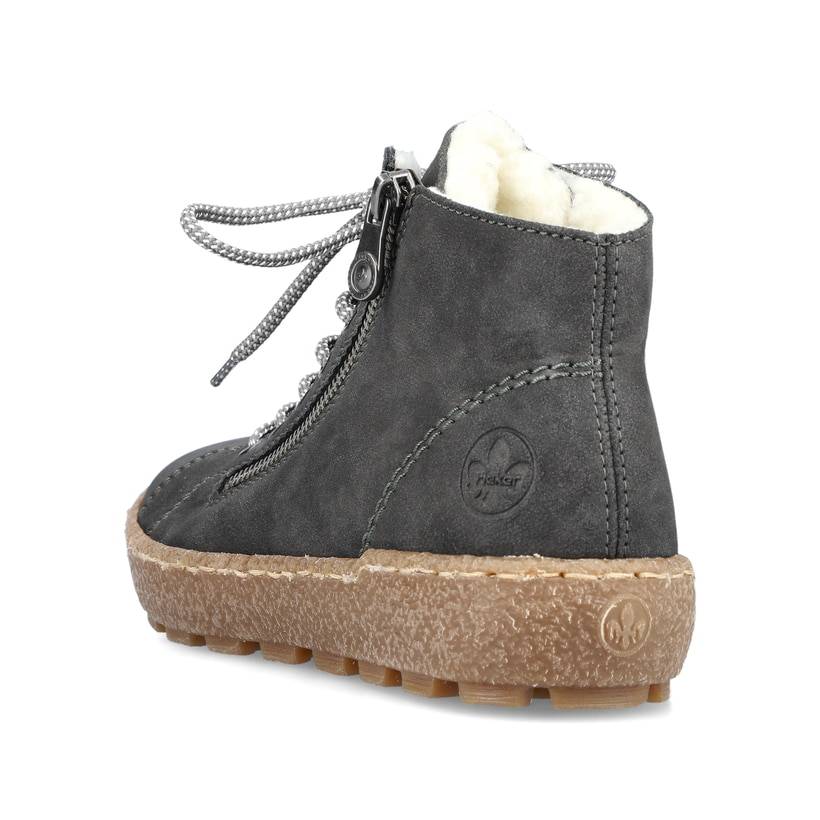 Rieker Artikelnummer N1020-45 Rieker Damen Schnürschuhe Asphaltgrau