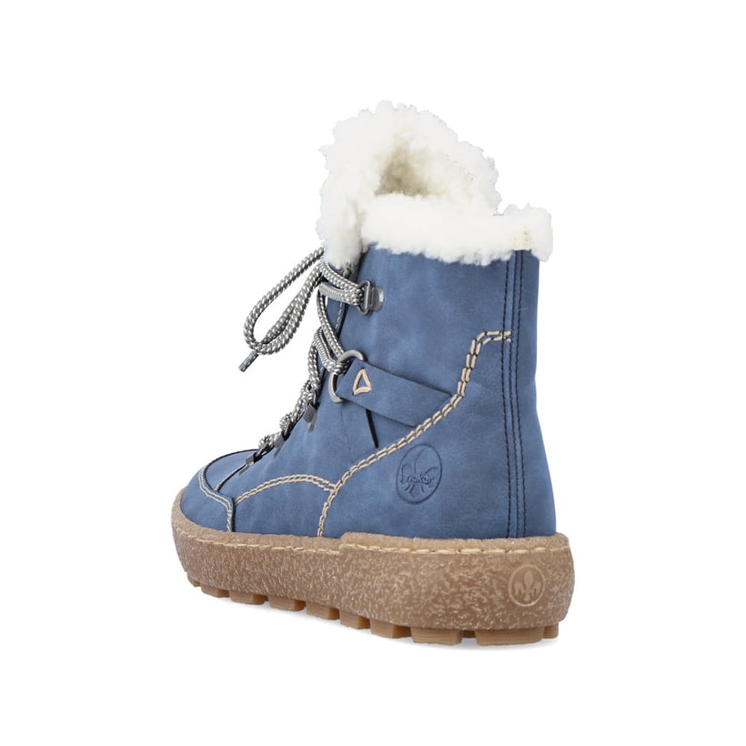 Rieker Artikelnummer N1030-14 Rieker Damen Schnürstiefel Himmelblau
