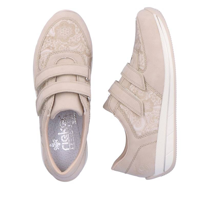 Rieker Artikelnummer N1168-63 Rieker Damen Slipper Cremebeige