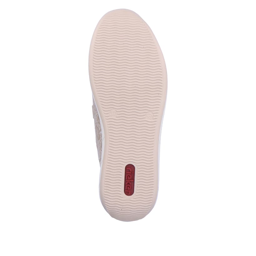Rieker Artikelnummer N1168-63 Rieker Damen Slipper Cremebeige
