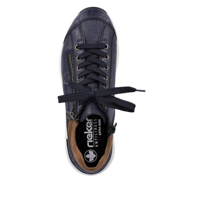 Rieker Artikelnummer N1400-14 Rieker Damen Sneaker Low Pazifikblau-braun