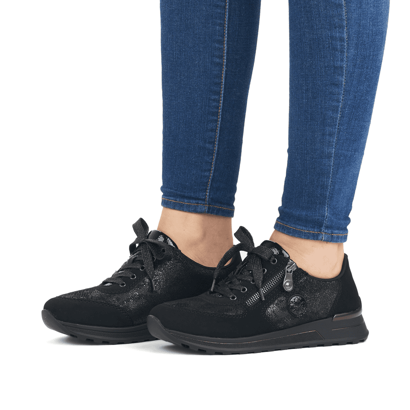 Rieker Artikelnummer N1411-90 Rieker Damen Sneaker Low Nachtschwarz