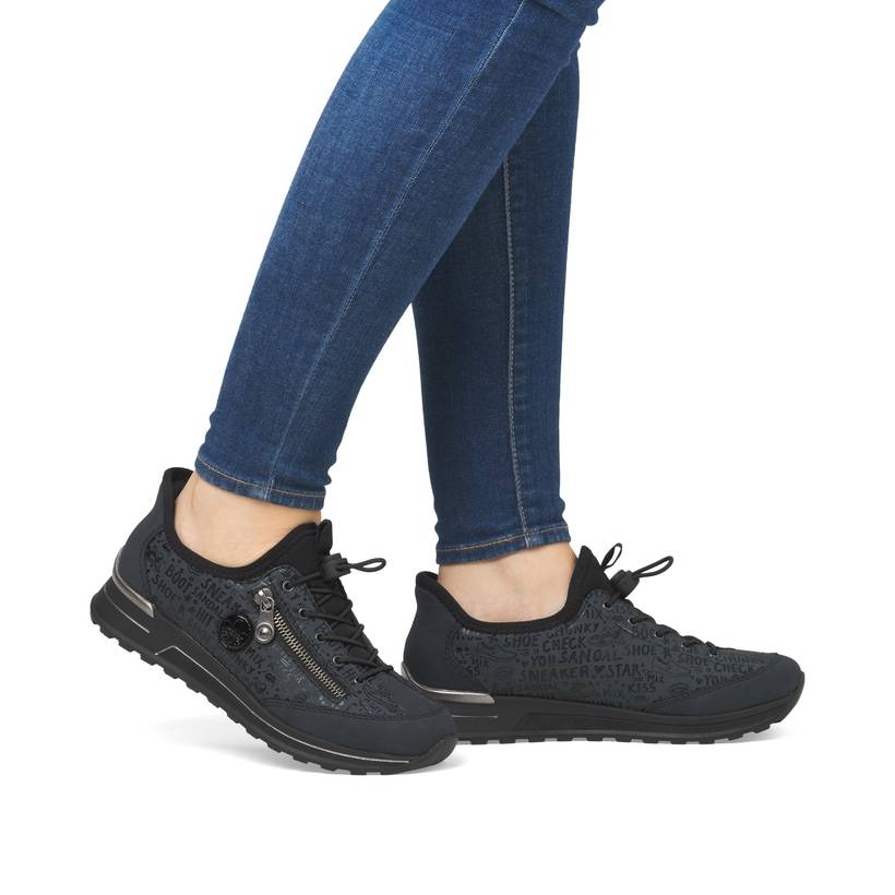 Rieker Artikelnummer N1455-14 Rieker Damen Slipper Petrol