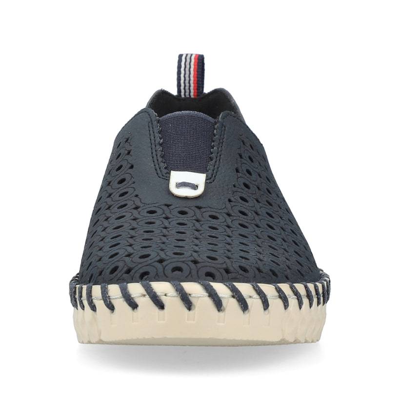 Rieker Artikelnummer N1963-14 Rieker Damen Slipper Stahlblau