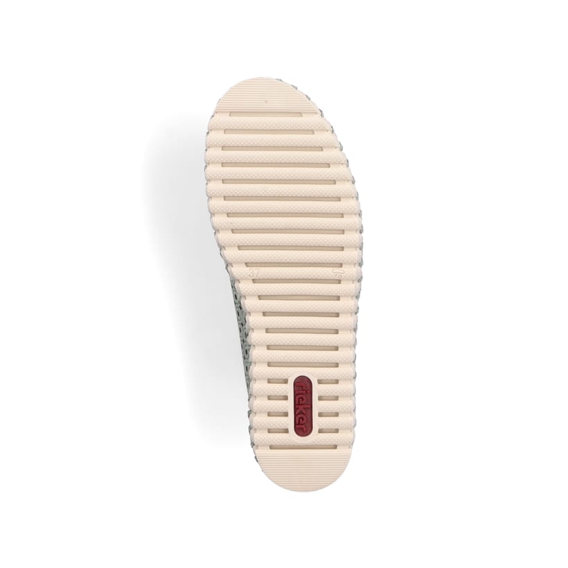 Rieker Artikelnummer N1963-52 Rieker Damen Slipper Khakigrün