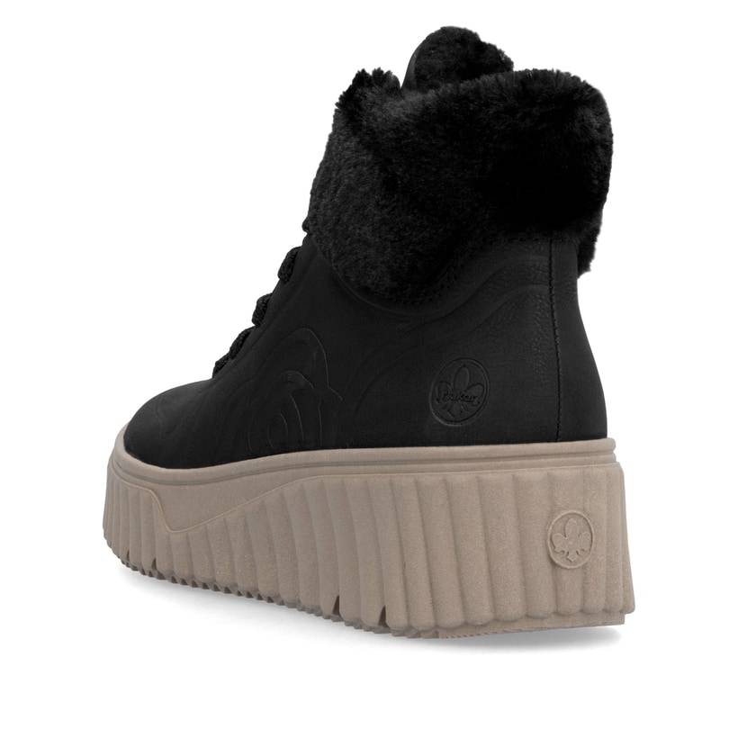 Rieker Artikelnummer N2504-00 Rieker Damen Sneaker High Schattenschwarz