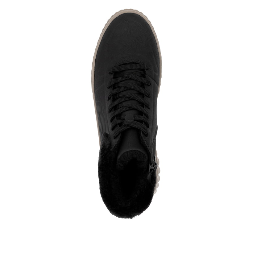 Rieker Artikelnummer N2504-00 Rieker Damen Sneaker High Schattenschwarz