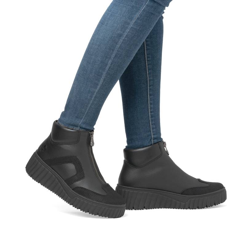 Rieker Artikelnummer N2551-00 Rieker Damen Kurzstiefel Nachtschwarz