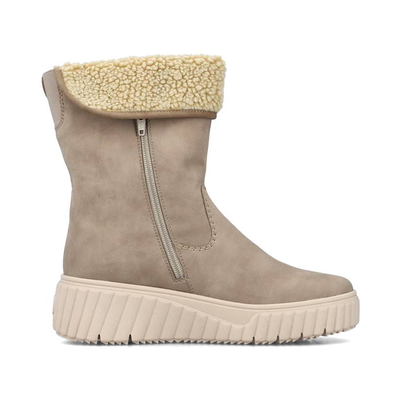 Rieker Artikelnummer N2554-60 Rieker Damen Hochschaftstiefel Graubeige