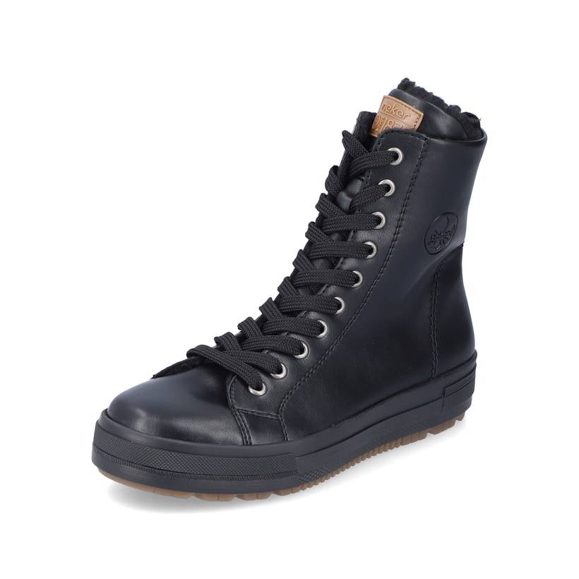 Rieker Artikelnummer N2709-00 Rieker Damen Schnürstiefel Tiefschwarz