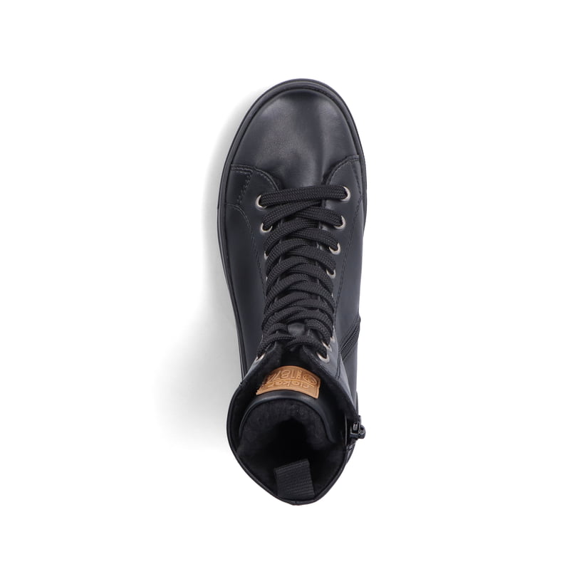 Rieker Artikelnummer N2709-00 Rieker Damen Schnürstiefel Tiefschwarz