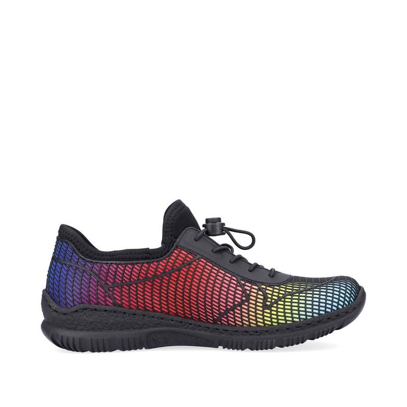 Rieker Artikelnummer N3250-90 Rieker Damen Slipper Regenbogenfarben