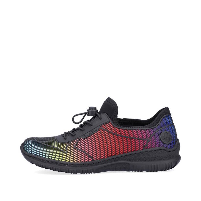 Rieker Artikelnummer N3250-90 Rieker Damen Slipper Regenbogenfarben