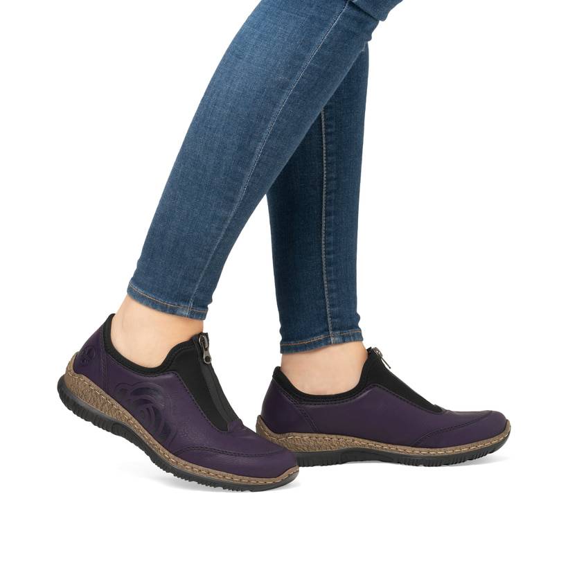 Rieker Artikelnummer N3279-30 Rieker Damen Slipper Aubergine