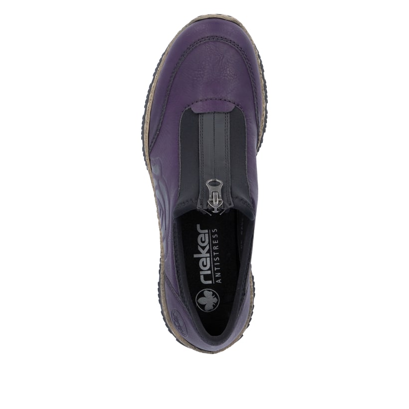 Rieker Artikelnummer N3279-30 Rieker Damen Slipper Aubergine
