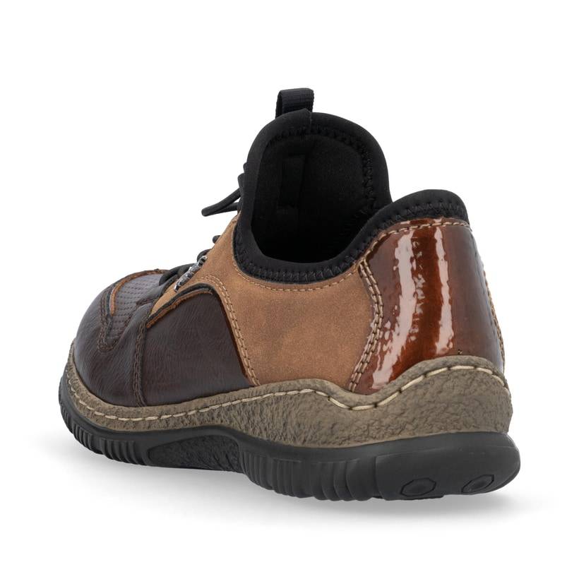 Rieker Artikelnummer N3294-25 Rieker Damen Slipper Braun-kombi