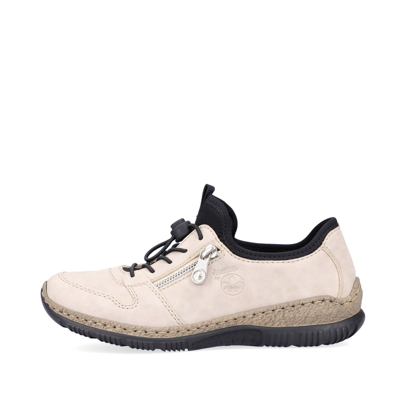 Rieker Artikelnummer N32G0-60 Rieker Damen Slipper hellbeige