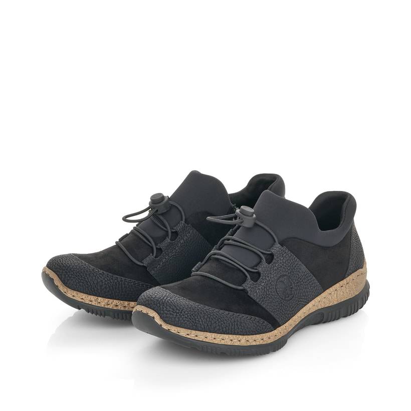 Rieker Artikelnummer N32X8-00 Rieker Damen Slipper Tiefschwarz