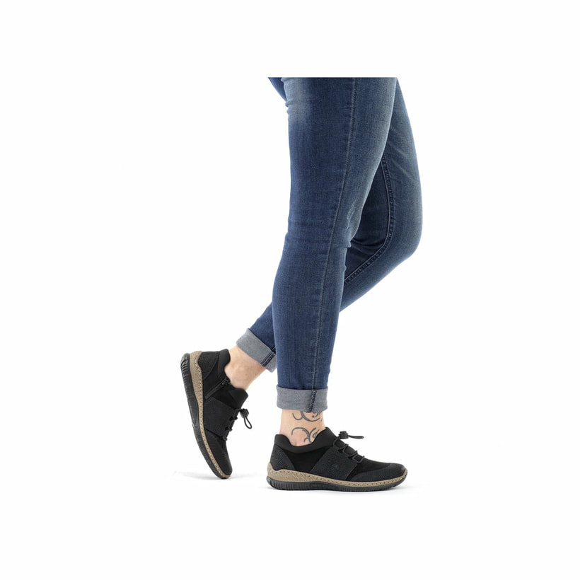 Rieker Artikelnummer N32X8-00 Rieker Damen Slipper tiefschwarz