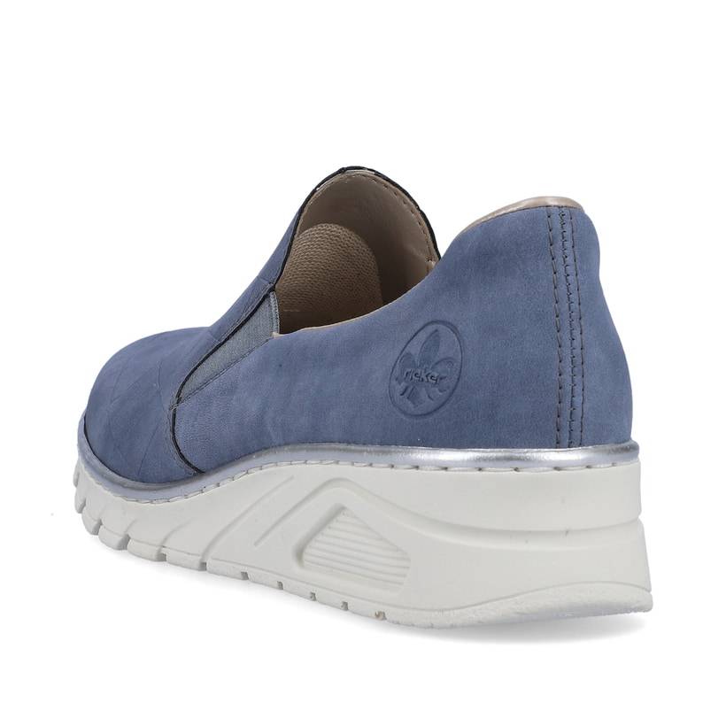 Rieker Artikelnummer N3363-10 Rieker Damen Slipper Schieferblau