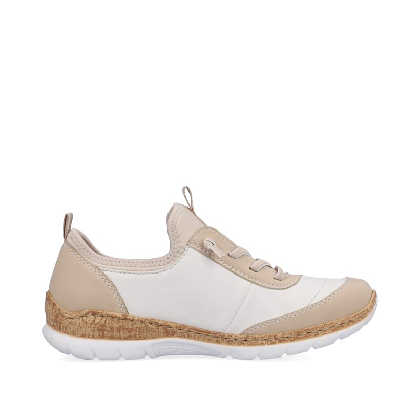 Rieker Artikelnummer N4253-80 Rieker Damen Slipper Cremeweiß