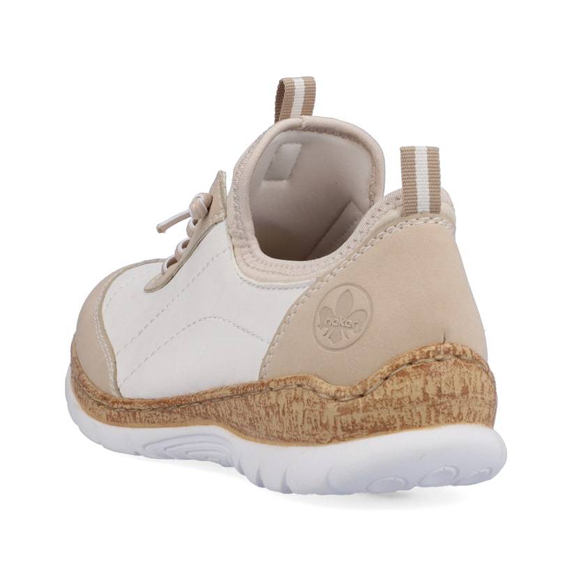 Rieker Artikelnummer N4253-80 Rieker Damen Slipper Cremeweiß