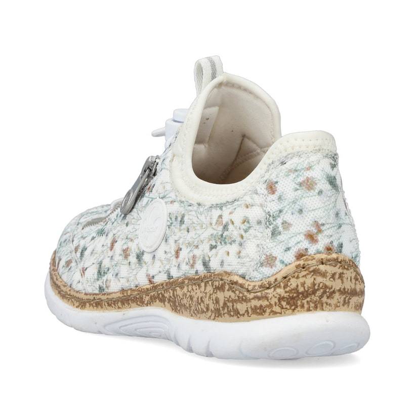 Rieker Artikelnummer N4280-90 Rieker Damen Slipper Multi-himmelblau