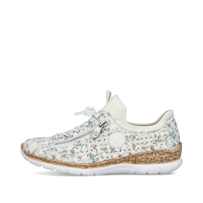 Rieker Artikelnummer N4280-90 Rieker Damen Slipper multi-himmelblau