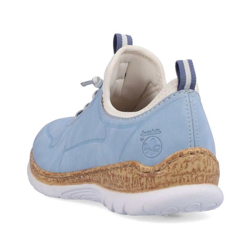 Rieker Artikelnummer N4285-10 Rieker Damen Slipper Himmelblau