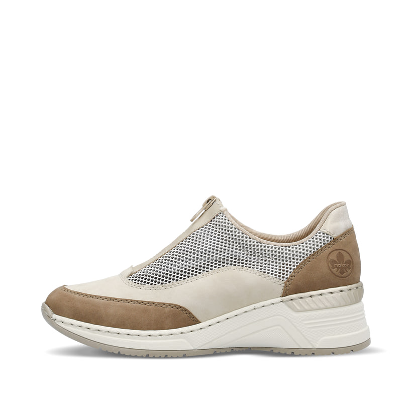 Rieker Artikelnummer N4357-60 Rieker Damen Slipper hellbeige