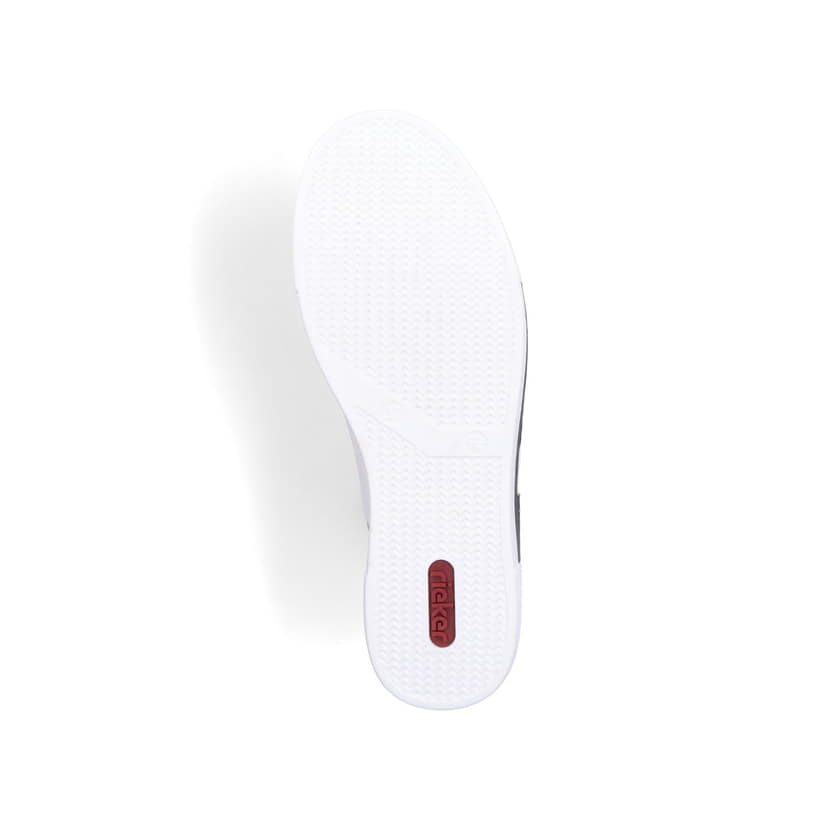 Rieker Artikelnummer N4936-81 Rieker Damen Sneaker Low Lilienweiß-nachtschwarz