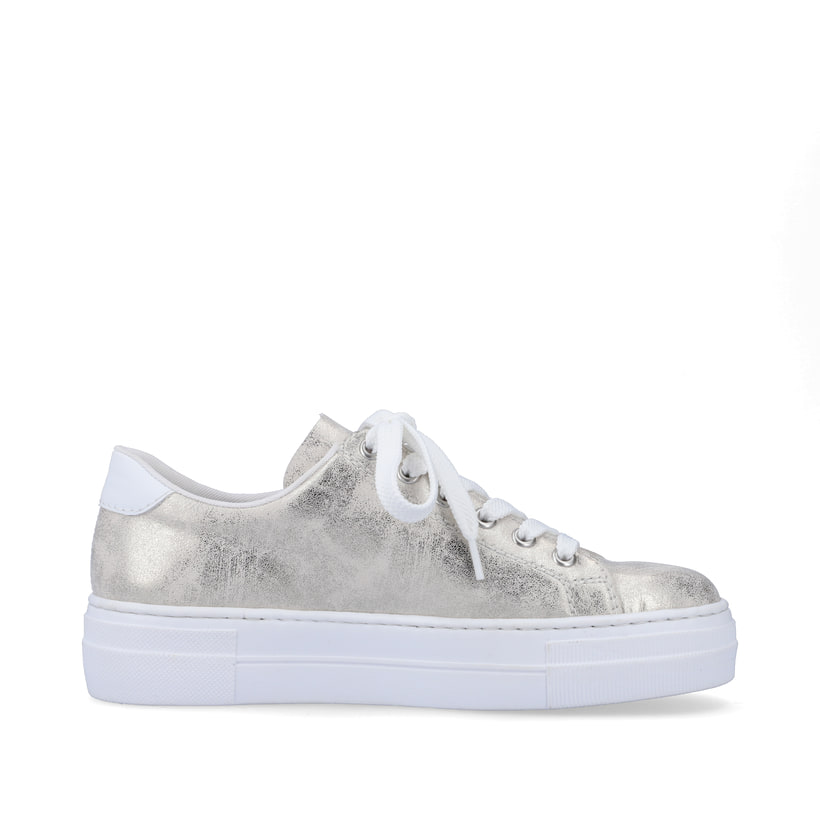 Rieker Artikelnummer N49W1-90 Rieker Damen Sneaker Low Silber-metallic