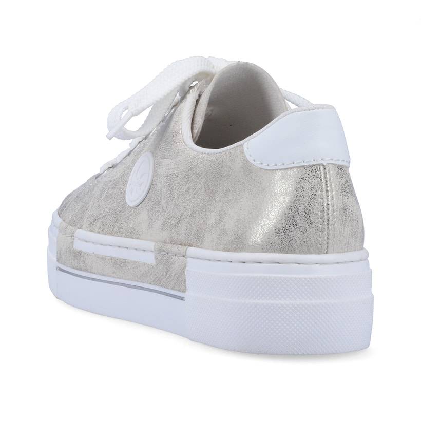 Rieker Artikelnummer N49W1-90 Rieker Damen Sneaker Low Silber-metallic
