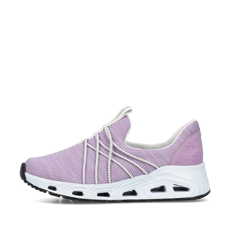Rieker Artikelnummer N5253-30 Rieker Damen Slipper fliederfaben